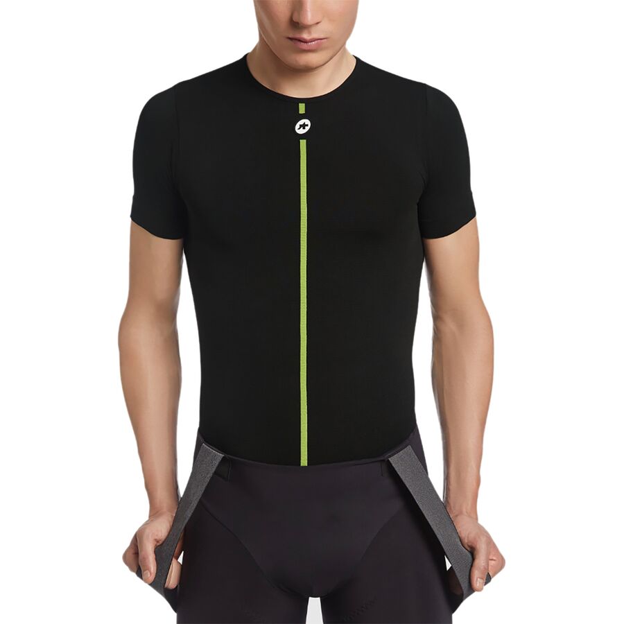 (取寄) アソス メンズ アソソリーズ スプリング/フォール ショートスリーブ スキン レイヤー - メンズ Assos men Assosories Spring/Fall Short-Sleeve Skin Layer - Men's blackSeries