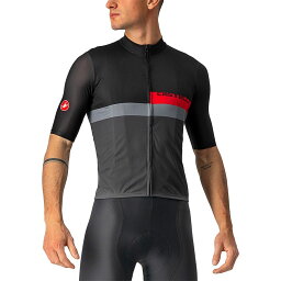 (取寄) カステリ メンズ ア ブロッコ ジャージ - メンズ Castelli men A Blocco Jersey - Men's Light Black/Red/Drark Gray