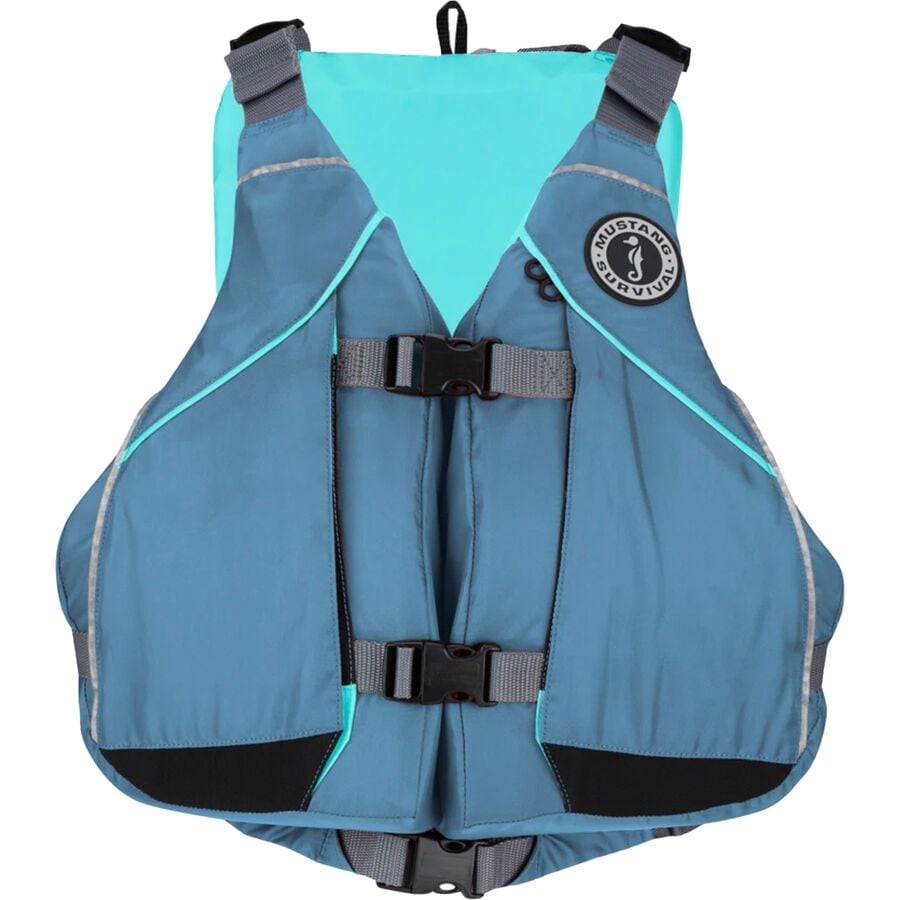 () }X^OToCo fB[X LV[ p[\i t[e[V foCX - EBY Mustang Survival women Moxie Personal Flotation Device - Women's Slate/Aqua