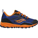 (取寄) サッカニー ボーイズ ペラグリン 12 シールド スニーカー - ボーイズ Saucony boys Peregrine 12 Shield Sneaker - Boys' Navy/Orange