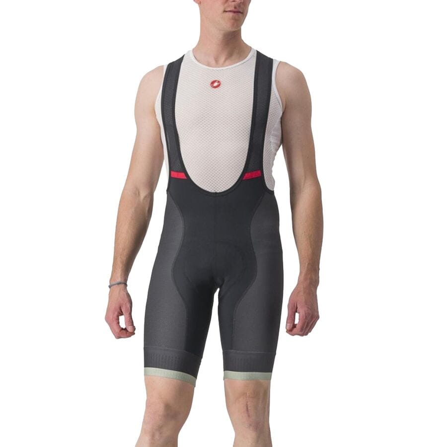 (取寄) カステリ メンズ コンペティツィオーネ キット ビブ ショート - メンズ Castelli men Competizione Kit Bib Short - Men's Black/Defender Green 1