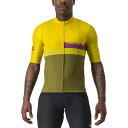 (取寄) カステリ メンズ ア ブロッコ ジャージ - メンズ Castelli men A Blocco Jersey - Men's Passion Fruit/Amethyst-Green Apple-Avocado Green