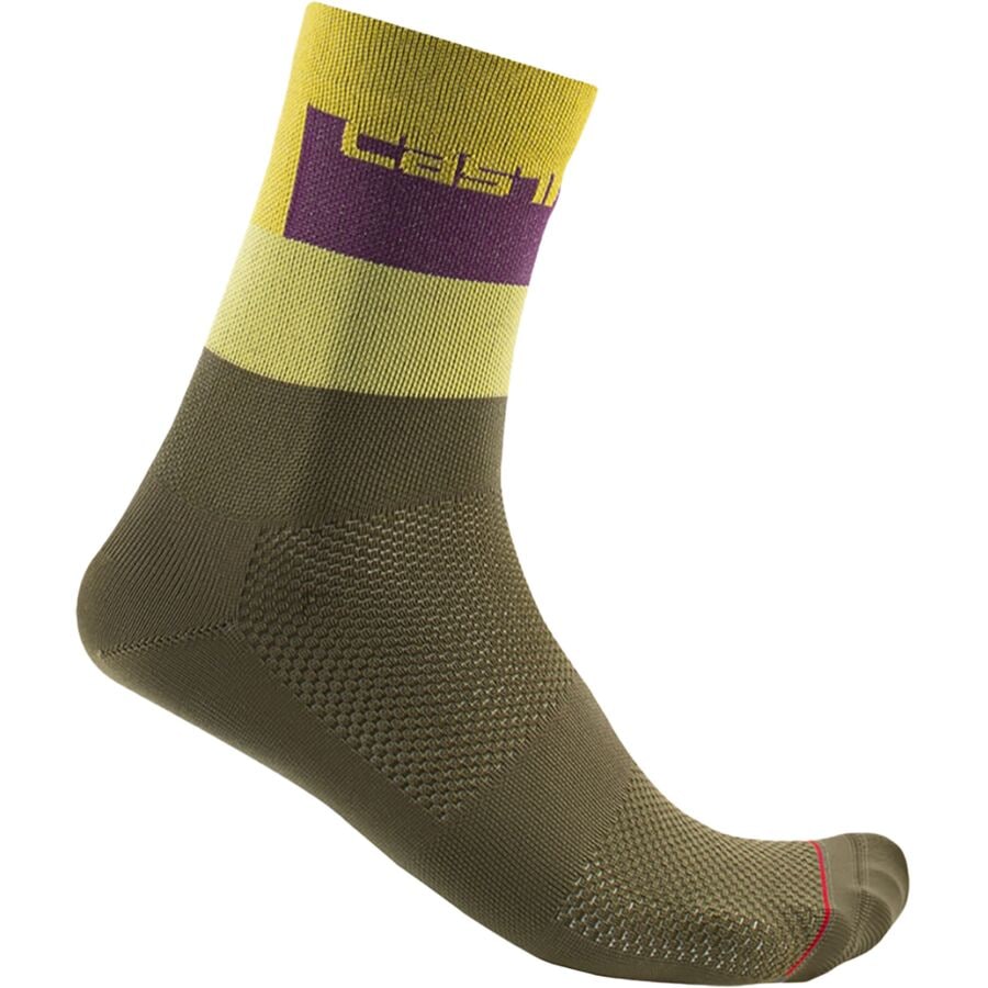 (取寄) カステリ ブロッコ 15 ソック Castelli Blocco 15 Sock Defender Green