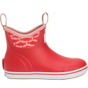 (取寄) エクストラタフ レディース アンクル サーモン シスターズ 6インチ デック ブーツ - ウィメンズ Xtratuf women Ankle Salmon Sisters 6in Deck Boots - Women's Red/Sockeye Salmon