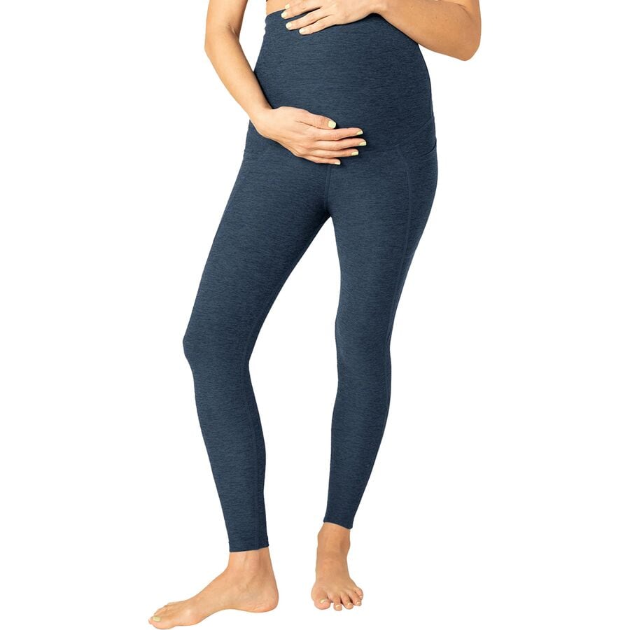 () ӥɥ襬 ǥ ڡ ޥ˥ƥ ݥå ߥǥ 쥮 -  Beyond Yoga women Spacedye LoveTheBump Maternity Pocket Midi Legging - Women's Nocturnal Navy