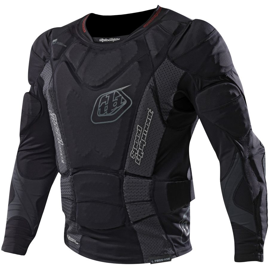 () ȥ꡼ǥ 7855 إӡ - ץƥ  Troy Lee Designs 7855 Heavyweight Long-Sleeve Protection Shirt Solid Black