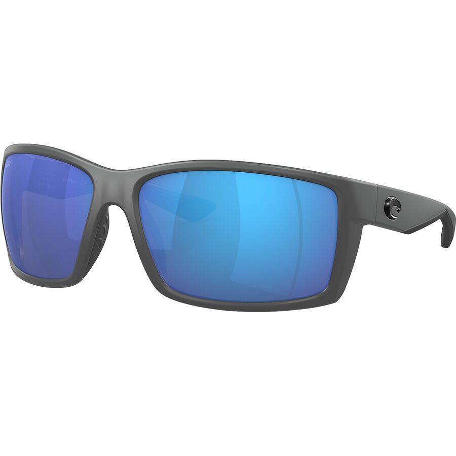 () RX^ [tg 580P |[CYh TOX Costa Reefton 580P Polarized Sunglasses Matte Gray Frame/Blue Mirror 580P