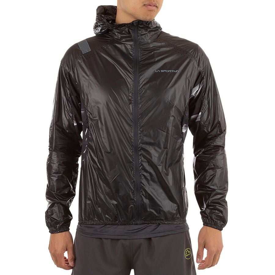 () X|eBo Y uU[h EBhu[J[ - Y La Sportiva men Blizzard Windbreaker - Men's Carbon/Black