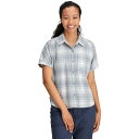 () AEghA T[` fB[X AXg} V[gX[u T Vc - EBY Outdoor Research women Astroman Short-Sleeve Sun Shirt - Women's Slate Plaid