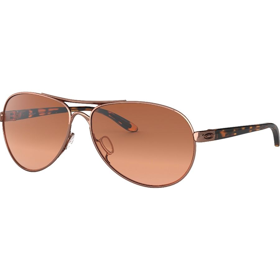 () I[N[ fB[X tB[hobN TOX - EBY Oakley women Feedback Sunglasses - Women's Rose Gold/VR50 Brown Gradient