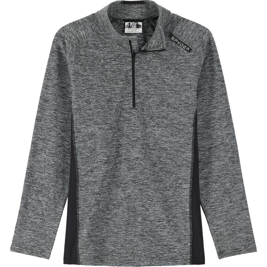 (取寄) スパイダー メンズ アコード ハーフ-ジップ ベースレイヤー― トップ - メンズ Spyder men Accord Half-Zip Baselayer Top - Men's Ebony