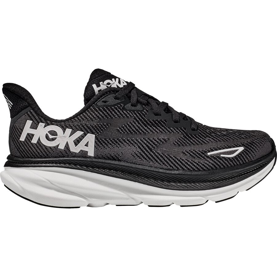 () ۥͥ ǥ եȥ 9 磻 ˥ 塼 HOKA women Clifton 9 Wide Running Shoe - Women's Black/White