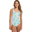 (取寄) ビラボン ガールズ マーメイド フィールズ ワン ピース スイムスーツ - ガールズ Billabong girls Mermaid Feels One Piece Swimsuit - Girls' Light Lagoon