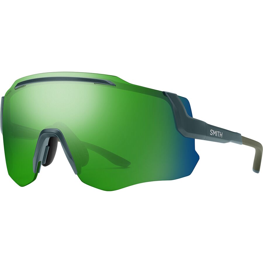 () X~X [^ N}|bv TOX Smith Momentum ChromaPop Sunglasses Matte Stone/Moss/ChromaPop Green Mirror