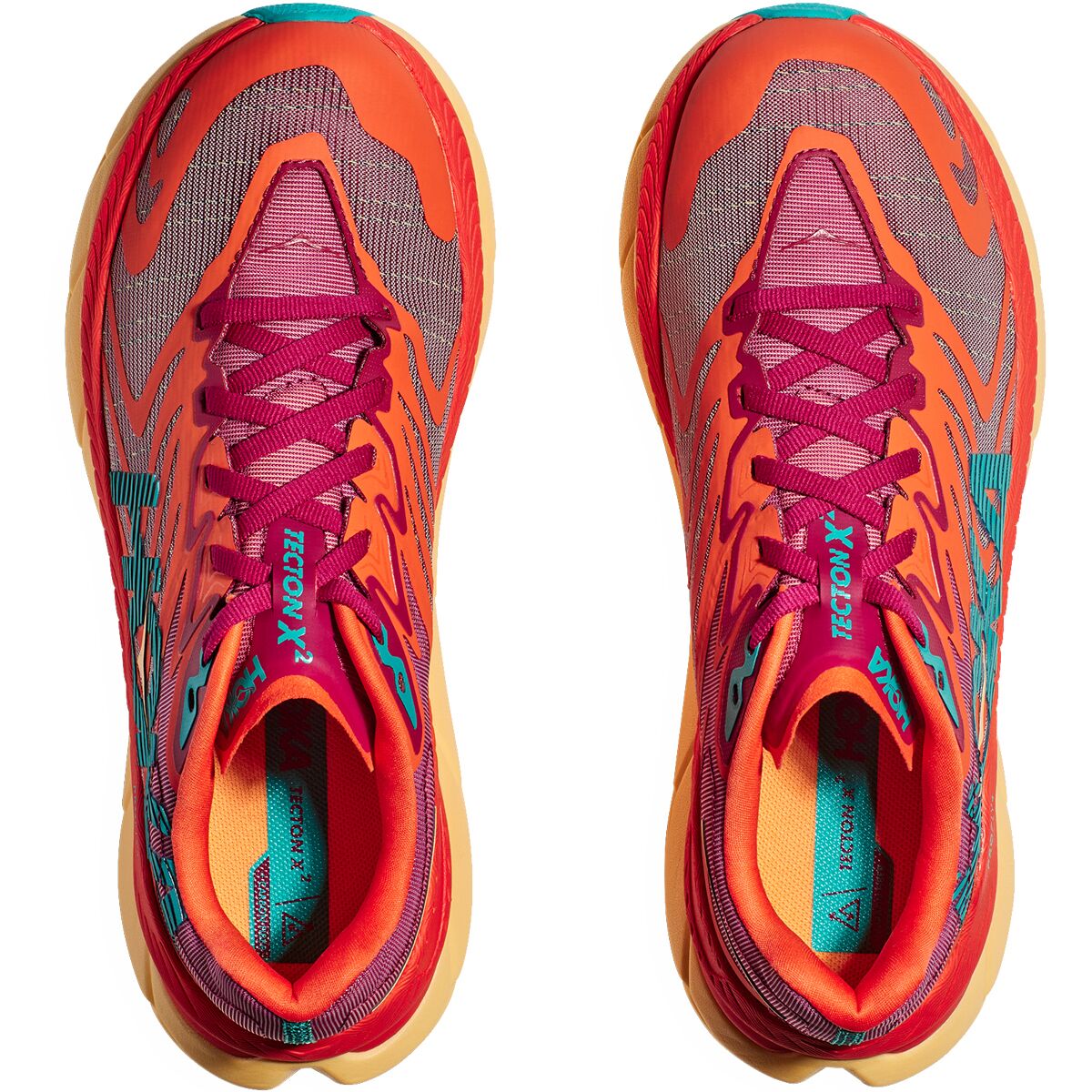 (取寄) ホカオネオネ レディース テクトン X 2 トレイル ランニング シューズ HOKA women Tecton X 2 Trail Running Shoe - Women's Cherries Jubilee/Flame 2