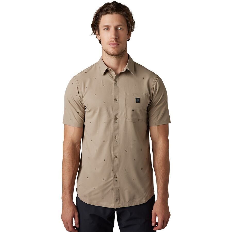 (取寄) フォックスレーシング メンズ レンジャー ショートスリーブ ウーブン ジャージ - メンズ Fox Racing men Ranger Short-Sleeve Woven Jersey - Men's Mocha