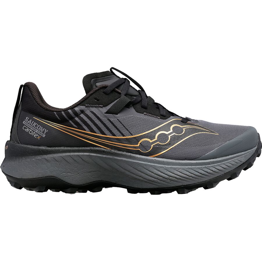 () åˡ ǥ ɥե å ȥ쥤 ˥ 塼 Saucony women Endorphin Edge Trail Running Shoe - Women's Black/Goldstruck