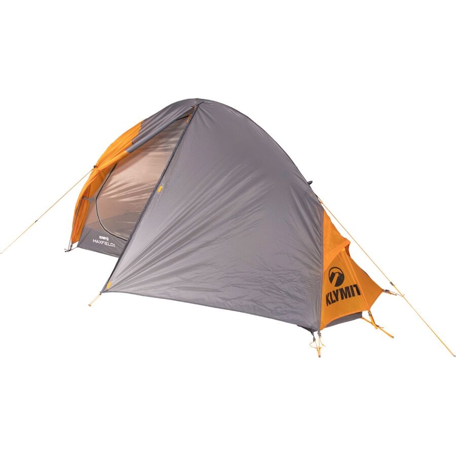 (取寄) クライミット マックスフィールド テント: 1-パーソン 3-シーズン Klymit Maxfield Tent: 1-Person 3-Season Orange/Grey