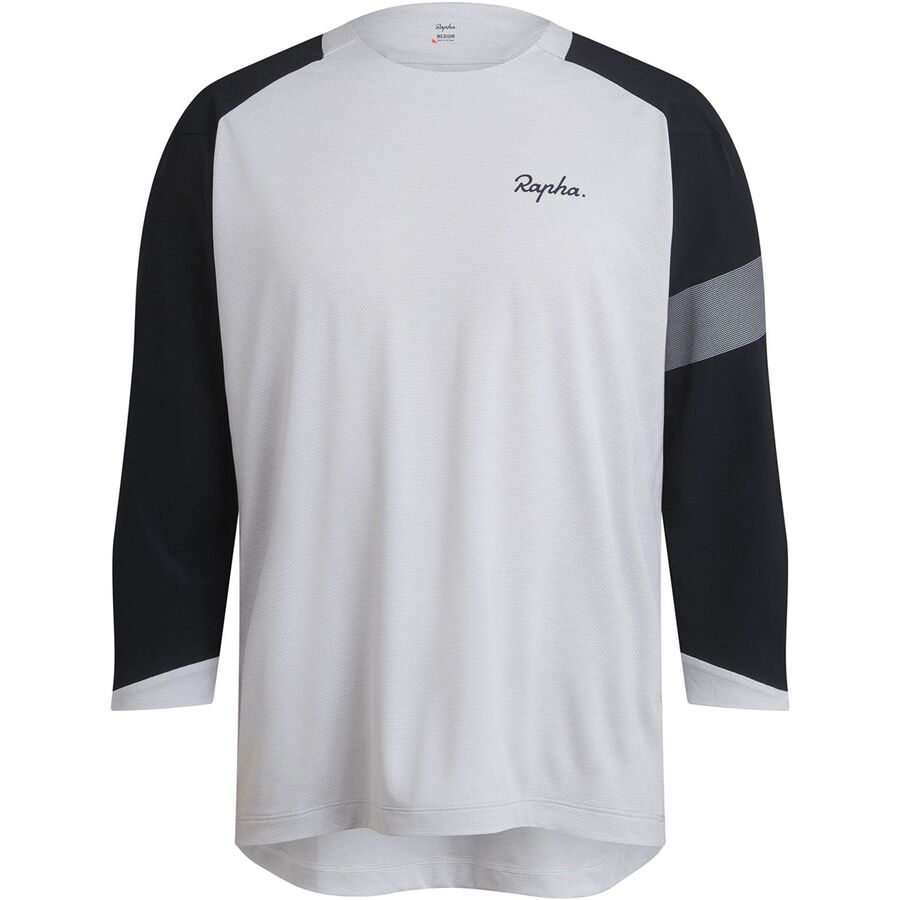 (取寄) ラファ メンズ トレイル 3/4-スリーブ ジャージ - メンズ Rapha men Trail 3/4-Sleeve Jersey - Men's Light Grey/Black