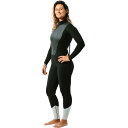 (取寄) カシアサーフ レディース 3/2 ラ ルナ バック-ジップ フルスーツ ウェットスーツ - ウィメンズ Kassia Surf women 3/2 La Luna Back-Zip Fullsuit Wetsuit - Women's Black/Moon(4)