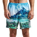 (取寄) ロアーク メンズ ヒナノ ショーリー 16インチ サン ゴッド スイム トランク - メンズ Roark men Hinano Shorey 16in Sun God Swim Trunk - Men's Light Blue