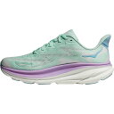 (取寄) ホカオネオネ レディース クリフトン 9 ランニング シューズ HOKA women Clifton 9 Running Shoe - Women's Sunlit Ocean/Lilac Mist 2