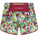 (取寄) スポルティバ レディース タイミング ショート - ウィメンズ La Sportiva women Timing Short - Women's Red Plum/Lime Green