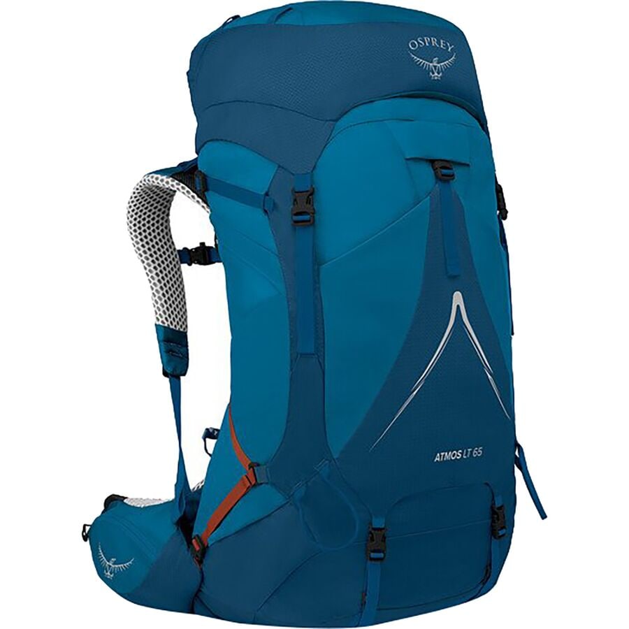 (取寄) オスプレーパック アトモス AG Lt 65L パック Osprey Packs Atmos AG LT 65L Pack Night Shift/Scoria Blue