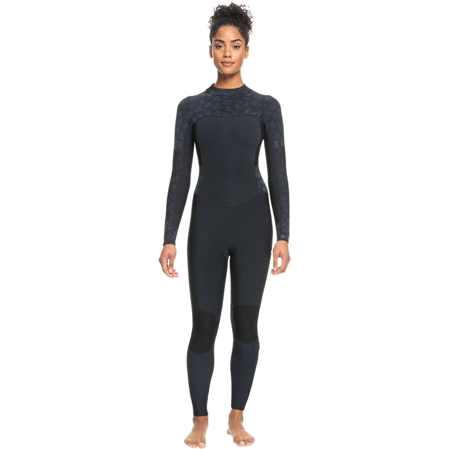 () LV[ fB[X 4/3mm XEF V[Y obN-Wbv GBS EFbgX[c - EBY Roxy women 4/3mm Swell Series Back-Zip GBS Wetsuit - Women's Black