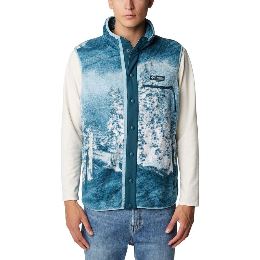 (取寄) コロンビア メンズ ヘルベティア ベスト - メンズ Columbia men Helvetia Vest - Men's Night Wave Solar Ski Print