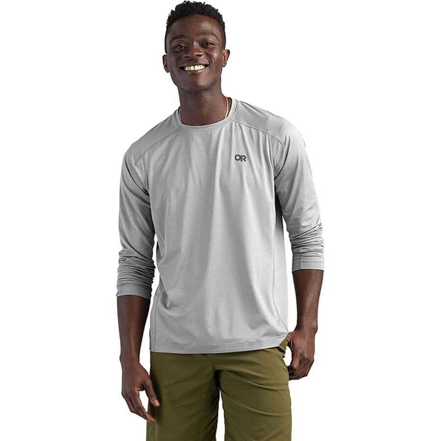 () ȥɥ ꥵ  르 - T- -  Outdoor Research men Argon Long-Sleeve T-Shirt - Men's Light Pewter