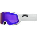 (取寄) 100% スノークラフト Xl ゴーグル 100% Snowcraft XL Goggle White/Violet/Mirror Violet