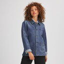 () XgCbN fB[X fj `A R[g - EBY Stoic women Denim Chore Coat - Women's Light Indigo Wash