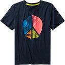 (取寄) アディダス ボーイズ ピース ショートスリーブ T-シャツ - ボーイズ Adidas boys Peace Short-Sleeve T-Shirt - Boys' Collegiate Navy