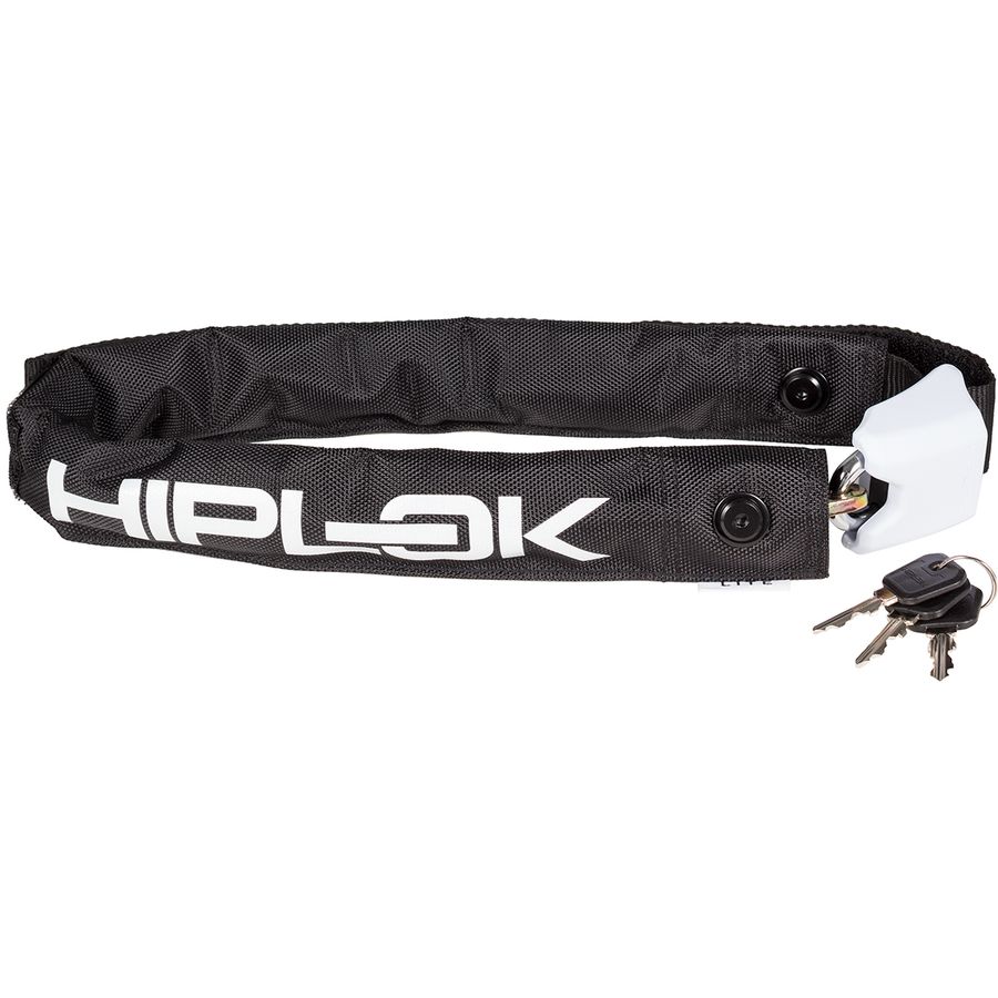 (取寄) ヒプロック ライト ウェアラブル ハーデンド スティール チェイン ロック Hiplok Lite Wearable Hardened Steel Chain Lock Black and White