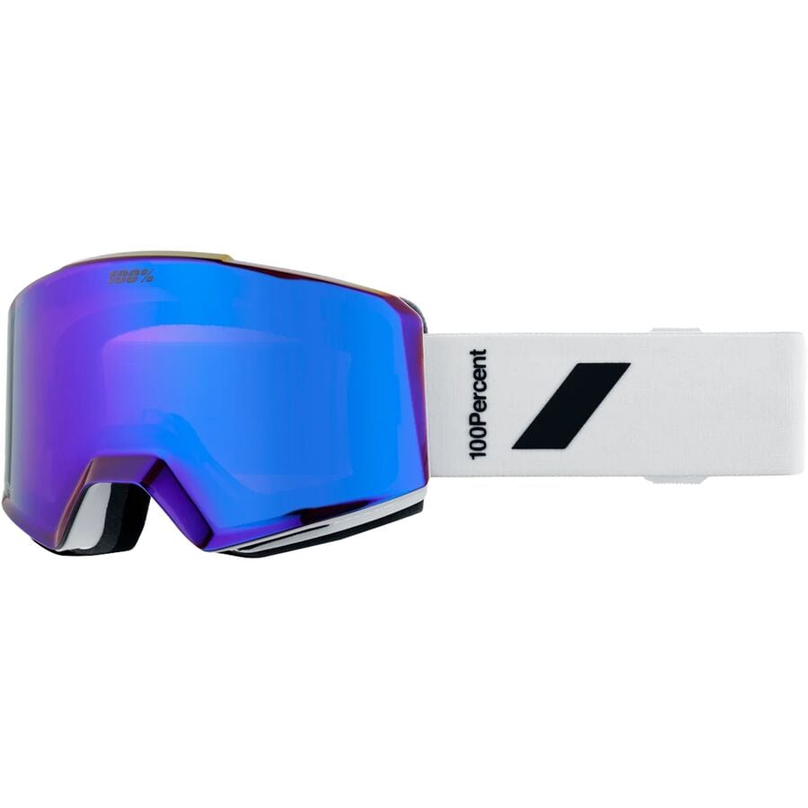 () 100%  100% Norg HiPER Goggle White/Violet/Mirror Violet