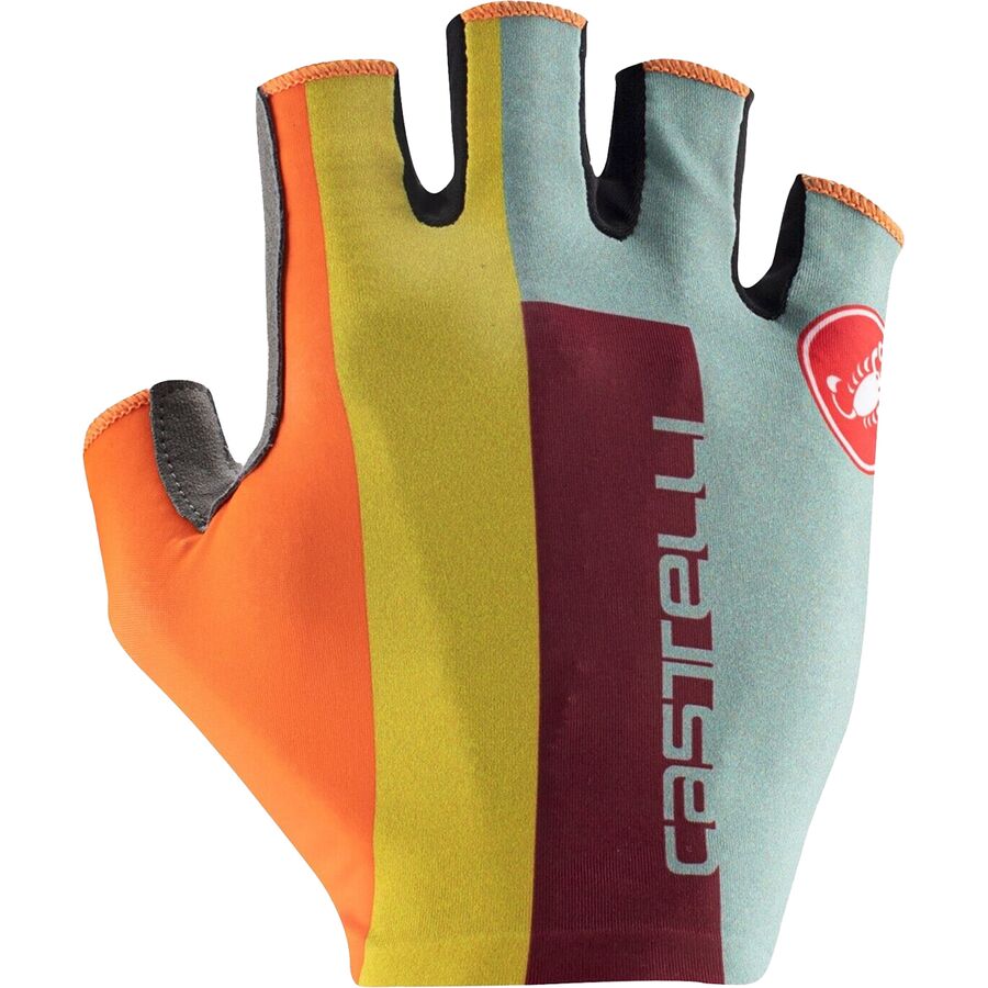 (取寄) カステリ メンズ コンペティツィオーネ 2 グローブ - メンズ Castelli men Competizione 2 Glove - Men 039 s Defender Green/Dark Red/Bordeaux/Passion Fruit/Sca