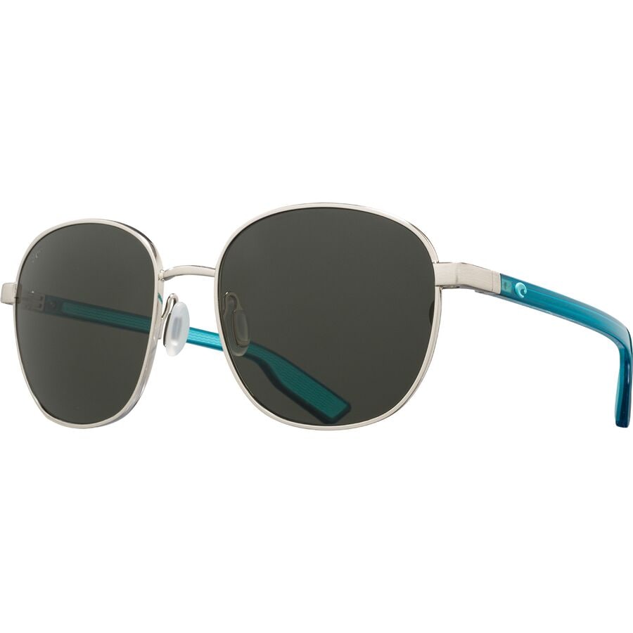 () RX^ C[Obg 580G |[CYh TOX Costa Egret 580G Polarized Sunglasses Brushed Silver/580G Glass/Gray