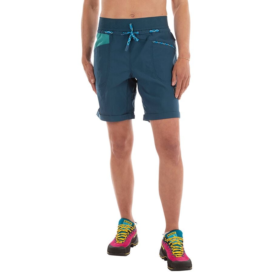 (取寄) スポルティバ レディース マントラ ショート - ウィメンズ La Sportiva women Mantra Short - Women's Storm Blue/Lagoon