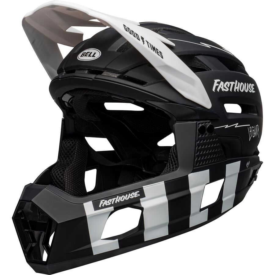 (取寄) ベル スーパー エアー R ミプス ヘルメット Bell Super Air R Mips Helmet Matte Black/White Fasthouse