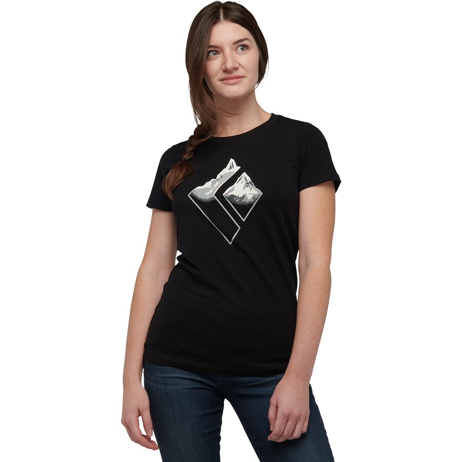 (取寄) ブラックダイヤモンド レディース マウンテン ロゴ T-シャツ - ウィメンズ Black Diamond women Mountain Logo T-Shirt - Women's Black