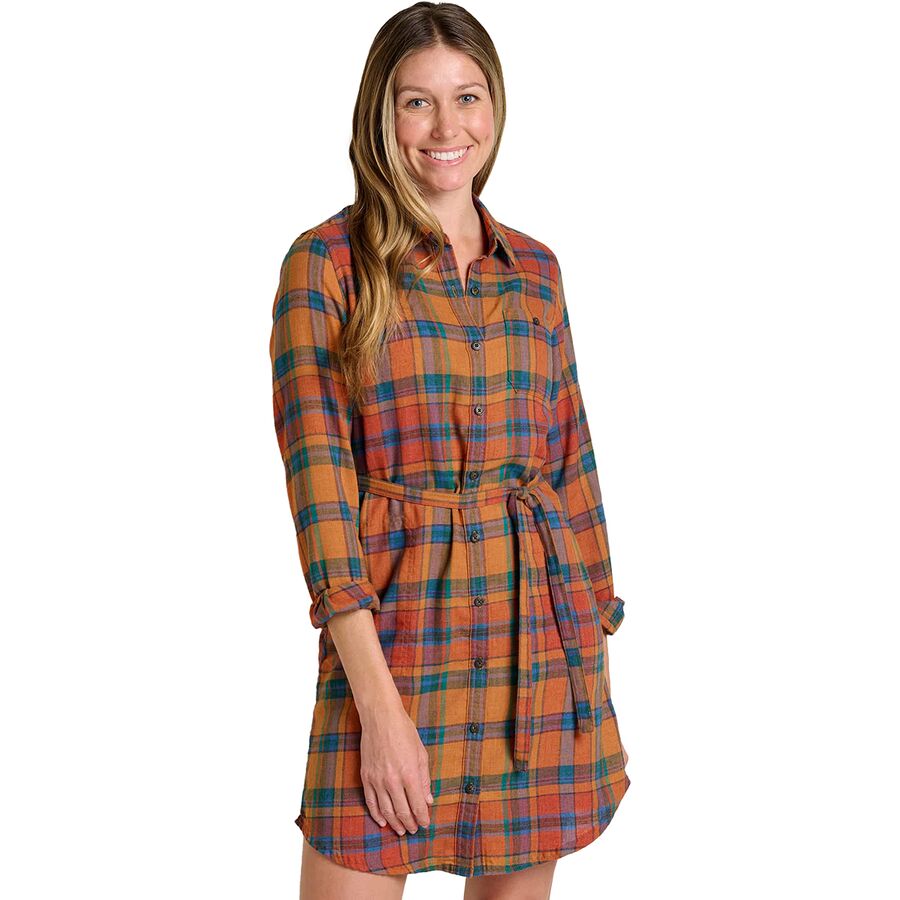 (取寄) トードアンドコー レディース リ-フォーム フランネル シャツ ドレス - ウィメンズ Toad Co women Re-Form Flannel Shirt Dress - Women 039 s Hazel