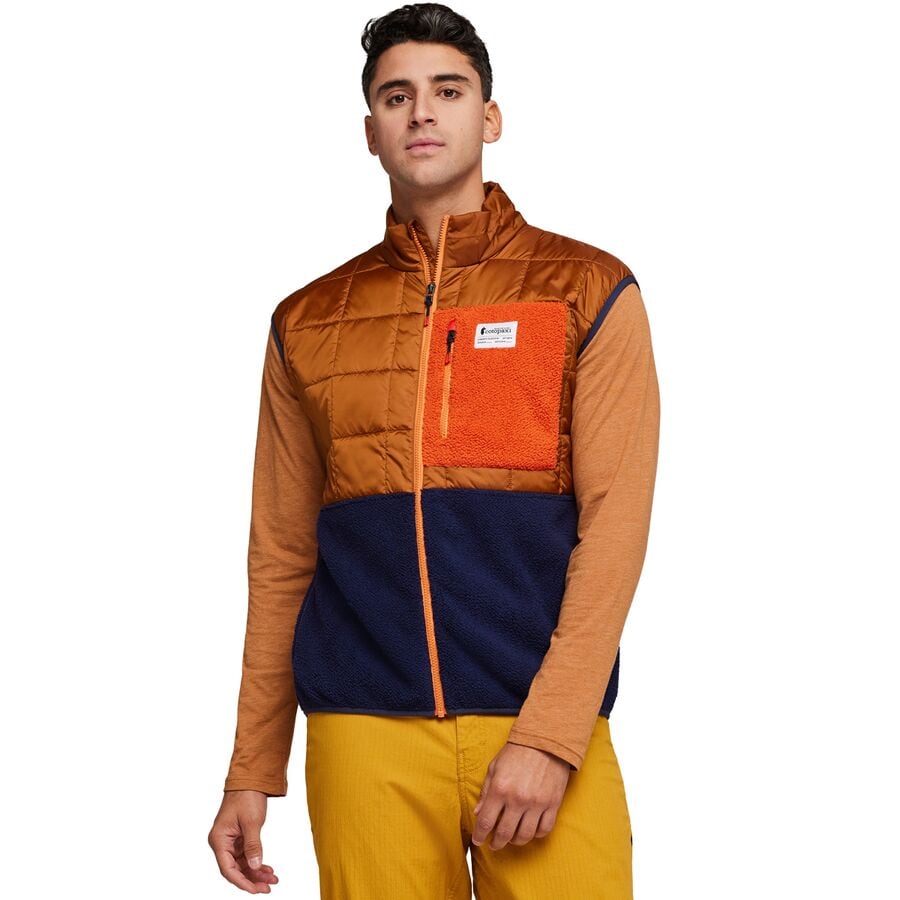 () ȥѥ  ȥꥳ ϥ֥å ٥ -  Cotopaxi men Trico Hybrid Vest - Men's Mezcal & Maritime