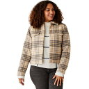 () J[ fUC fB[X A[ E[ gbJ[ WPbg - EBY Carve Designs women Rhea Wool Trucker Jacket - Women's Light Khaki Plaid