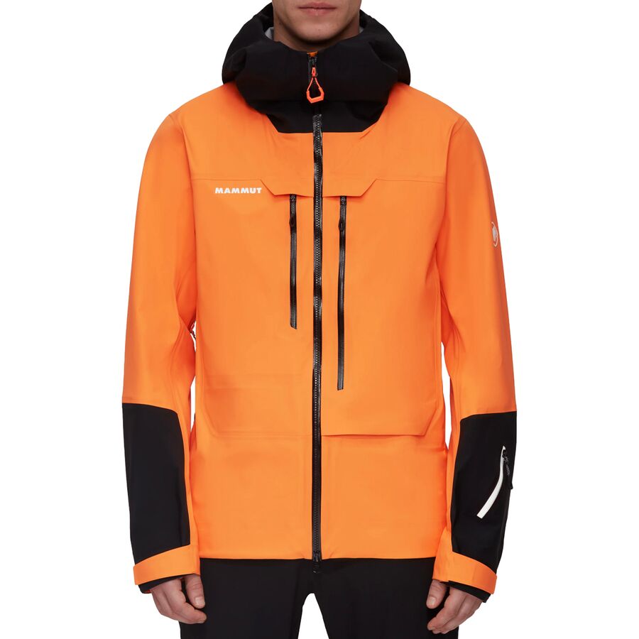 (取寄) マムート メンズ ハルディグラット エアー HS フーデット ジャケット - メンズ Mammut men Haldigrat Air HS Hooded Jacket - Men's Tangerine/Black 1