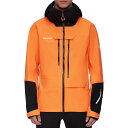 (取寄) マムート メンズ ハルディグラット エアー HS フーデット ジャケット - メンズ Mammut men Haldigrat Air HS Hooded Jacket - Men's Tangerine/Black