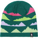 (取寄) スマートウール キッズ マウンテン パターン ビーニー - キッズ Smartwool kids Mountain Pattern Beanie - Kids' Emerald Green Heather