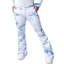 () LV[ fB[X NG L Xm[ pc - EBY Roxy women Chloe Kim Snow Pant - Women's Azure Blue Clouds