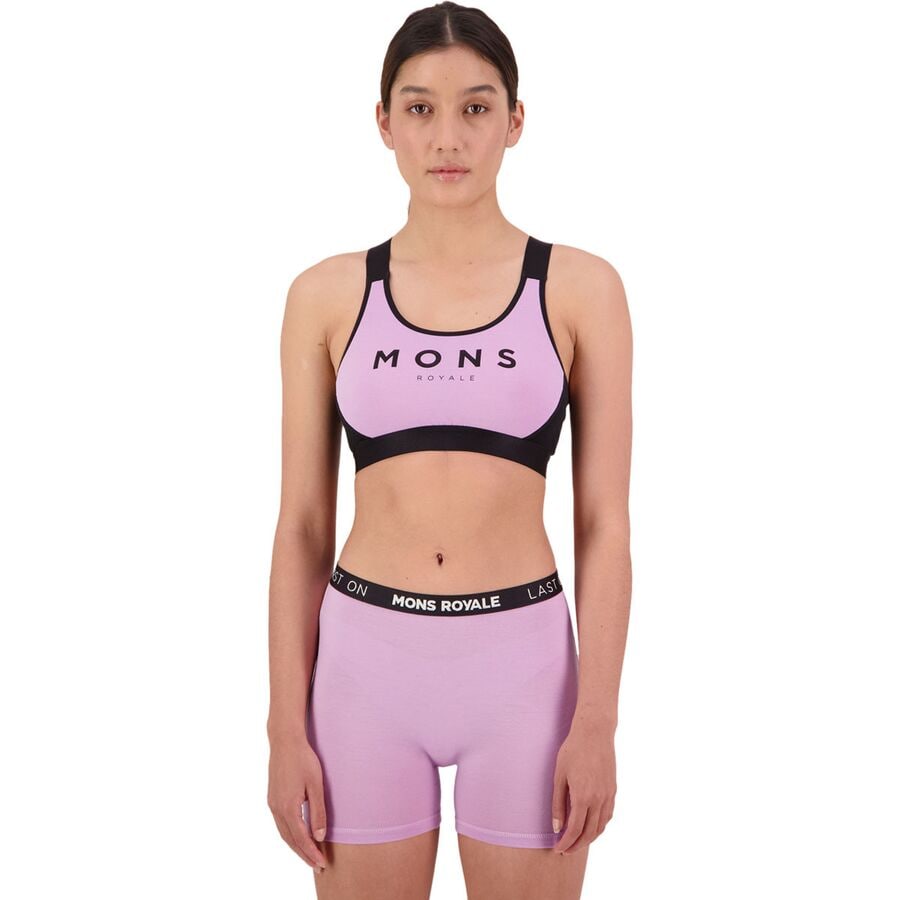 () XC fB[X Xe X-obN X|[c u - EBY Mons Royale women Stella X-Back Sports Bra - Women's Orchid/Black