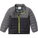 (取寄) コロンビア トドラー ボーイズ パウダー ライト インサレーテッド ジャケット - トドラー ボーイズ Columbia toddler boys Powder Lite Insulated Jacket - Toddler Boys' Shark/City Grey